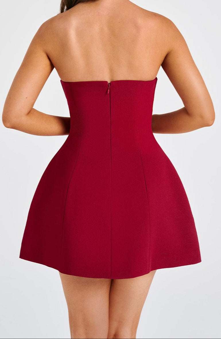 Donna Mini Dress - Wine