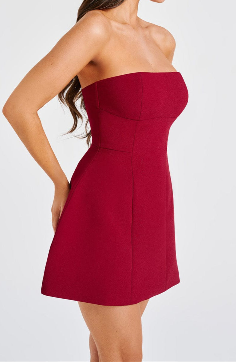 Donna Mini Dress - Wine