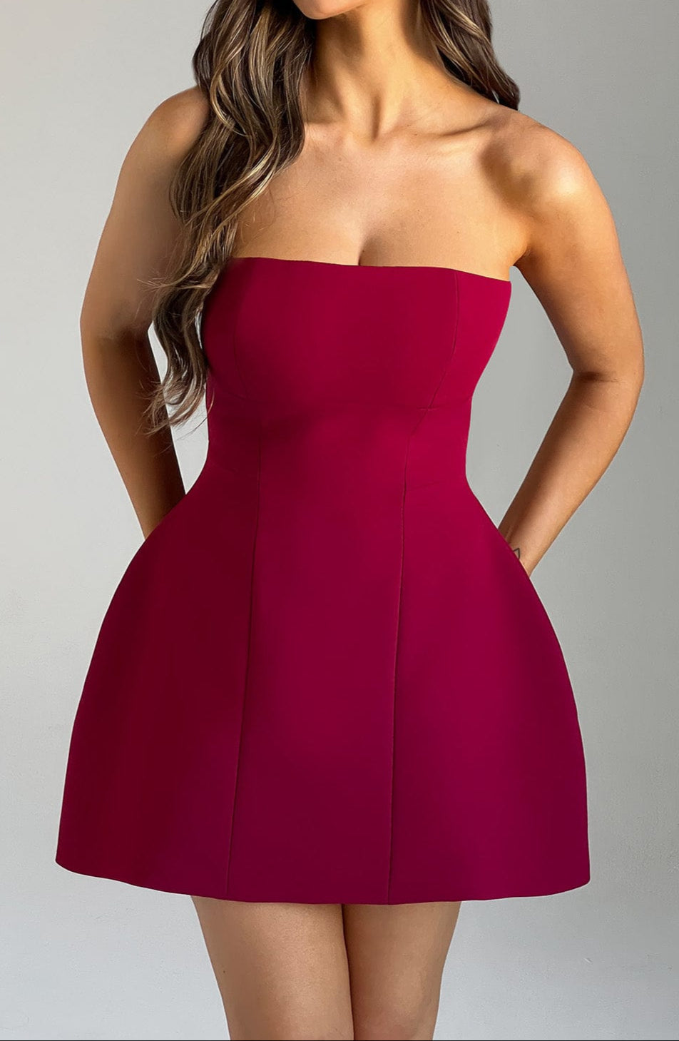 Donna Mini Dress - Wine