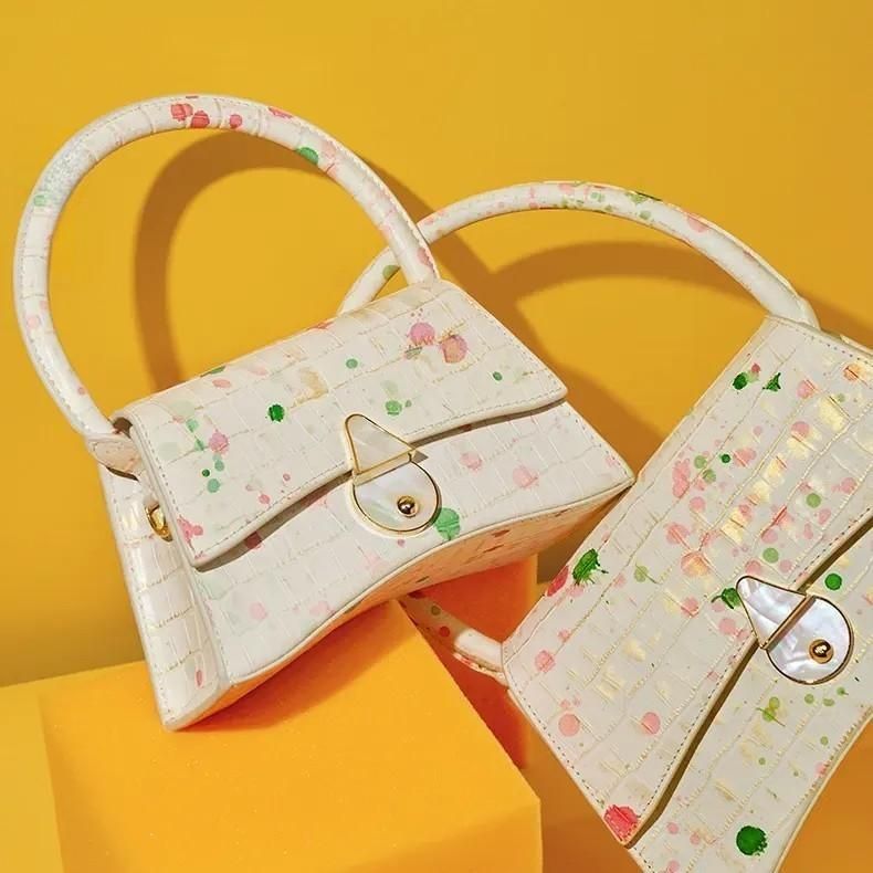 Half Moon Genuine Leather Handbag