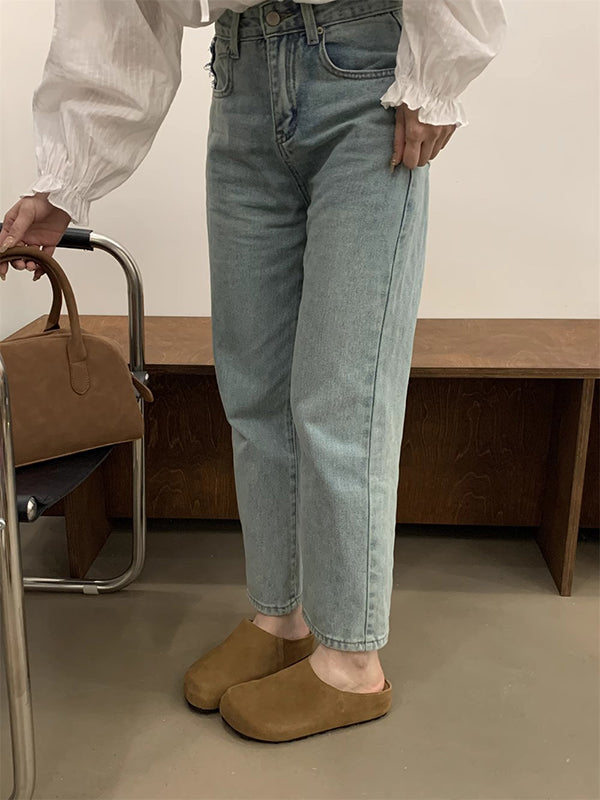 Round-Toe Split-Joint Slippers&Mules Flat Shoes