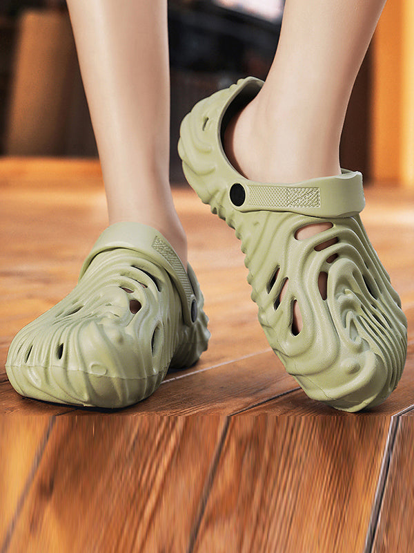 Hollow Round-Toe Slippers Crocs