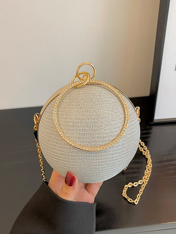 Chains Geometric Shiny Handbags Crossbody Bags Bags