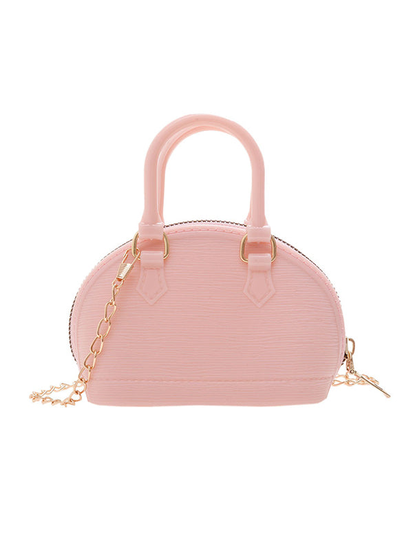 Chains Geometric Zipper Satchels Crossbody Bags