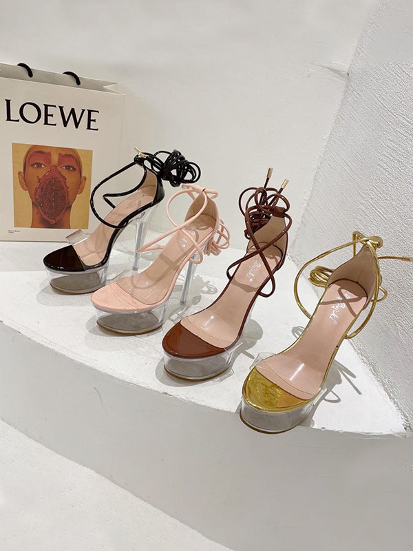 Bandage Stilettos Pumps Sandals