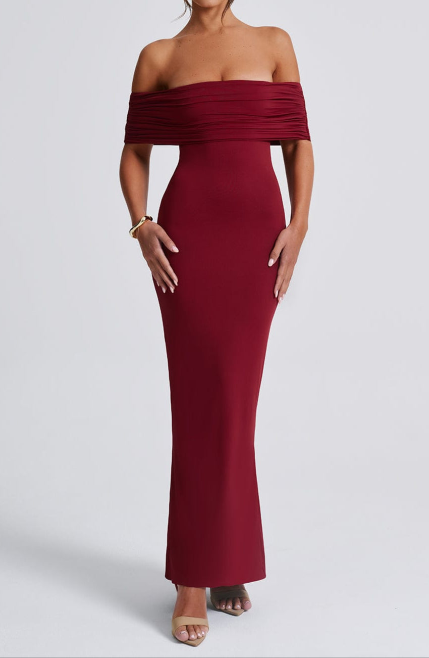 Ariadna Maxi Dress - Burgundy