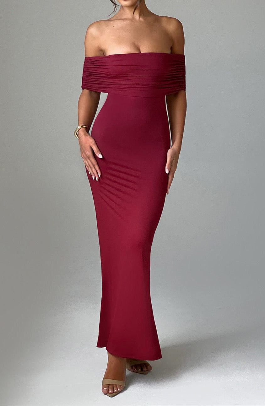 Ariadna Maxi Dress - Burgundy