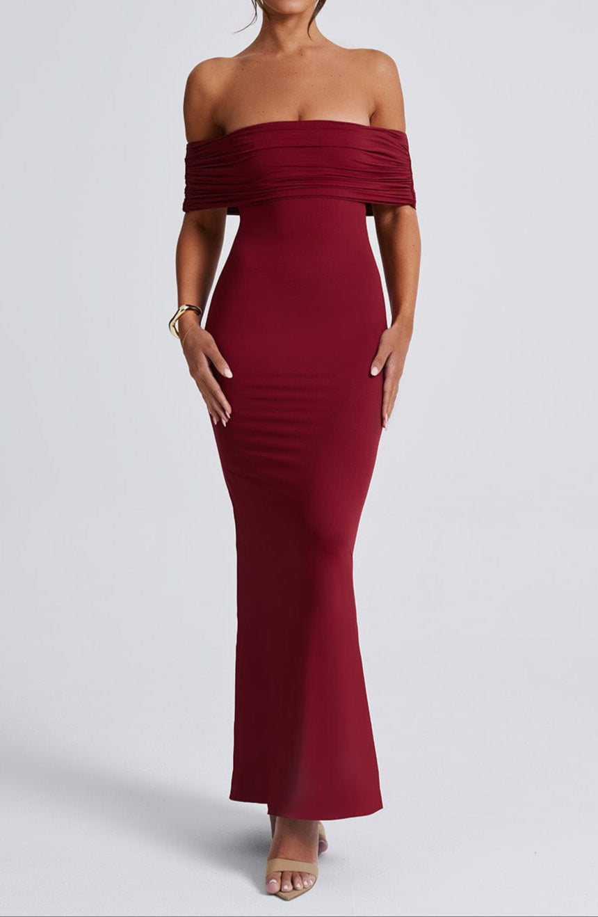 Ariadna Maxi Dress - Burgundy