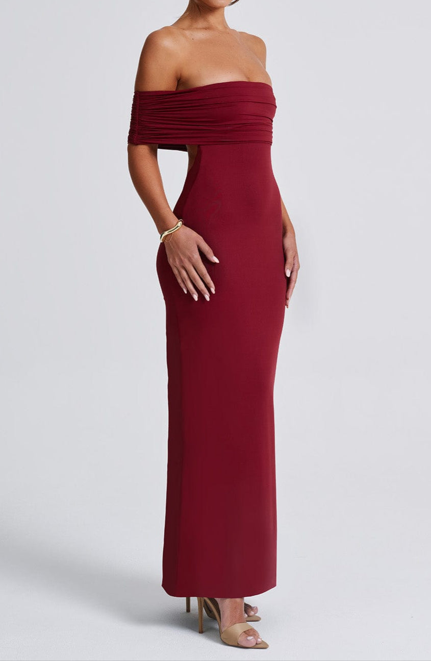 Ariadna Maxi Dress - Burgundy