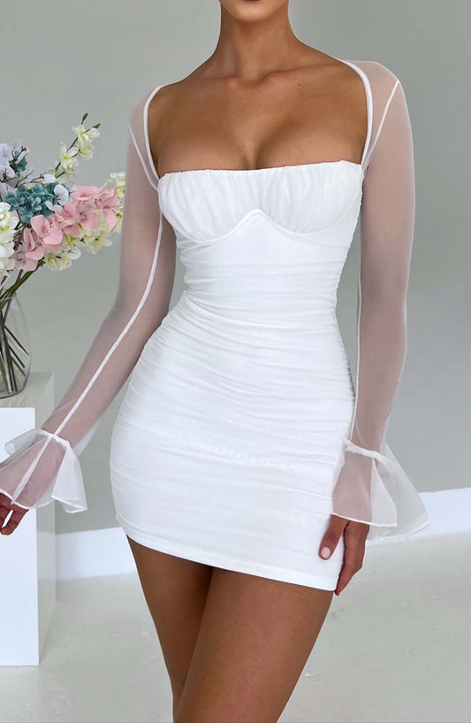 Rosa Mini Dress - White