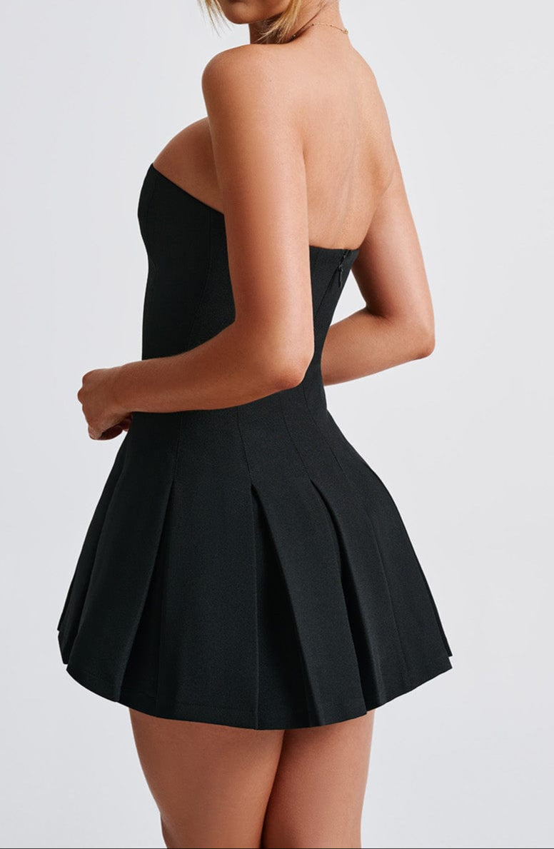 Nicole Mini Dress-Black