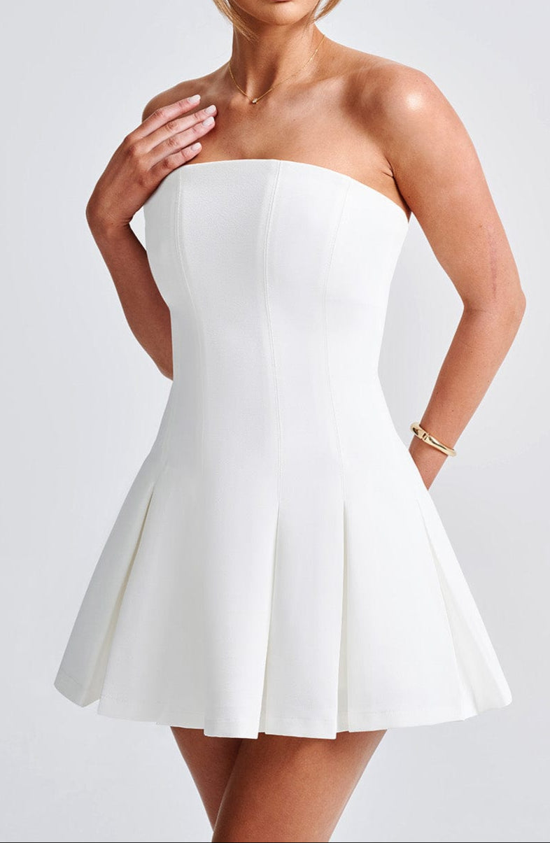 Danna Mini Dress-Ivory