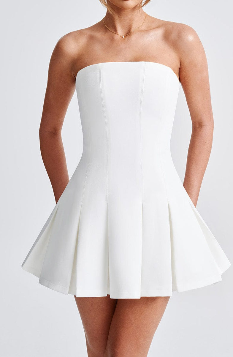 Danna Mini Dress-Ivory