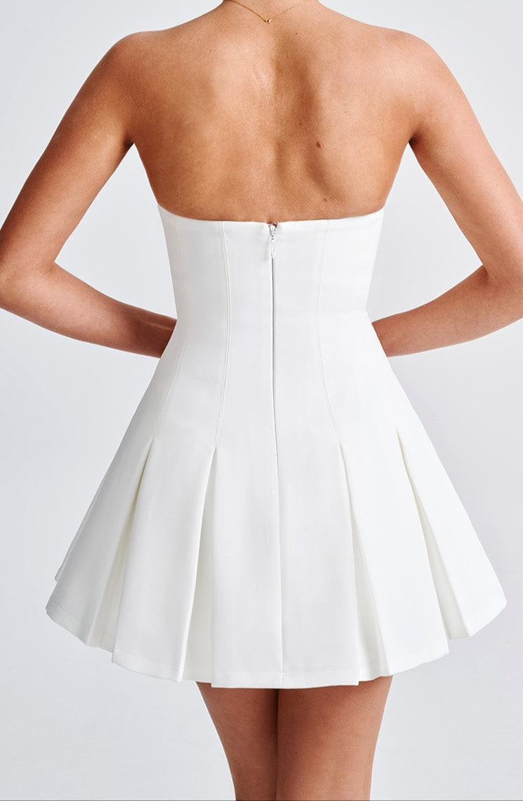 Danna Mini Dress-Ivory