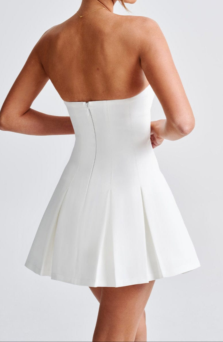 Danna Mini Dress-Ivory
