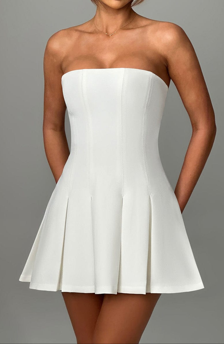 Danna Mini Dress-Ivory