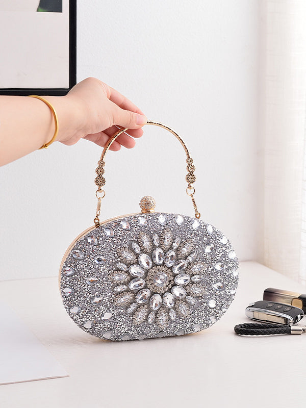 Geometric Shiny Split-Joint Handbags Bags Accessories Bags