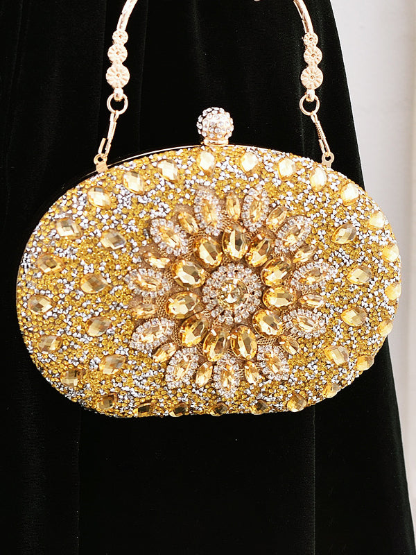 Geometric Shiny Split-Joint Handbags Bags Accessories Bags