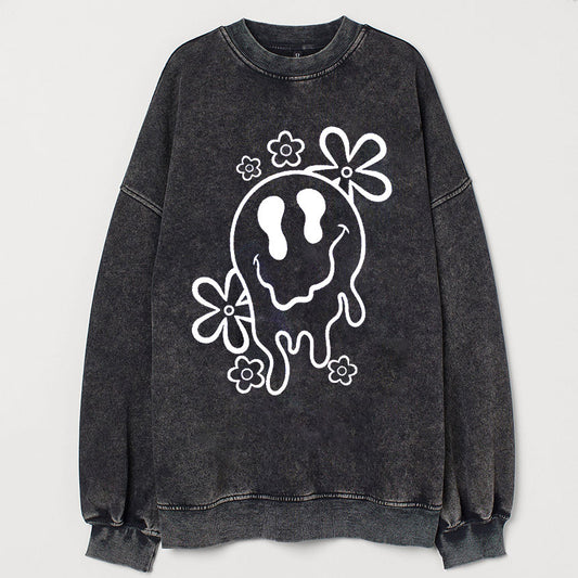 Drippy Smiley Vintage Sweatshirt