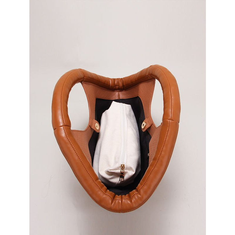 Fashionable Vegan Leather Tote Shoulder Bag