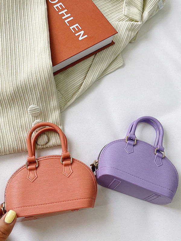 Chains Geometric Zipper Satchels Crossbody Bags