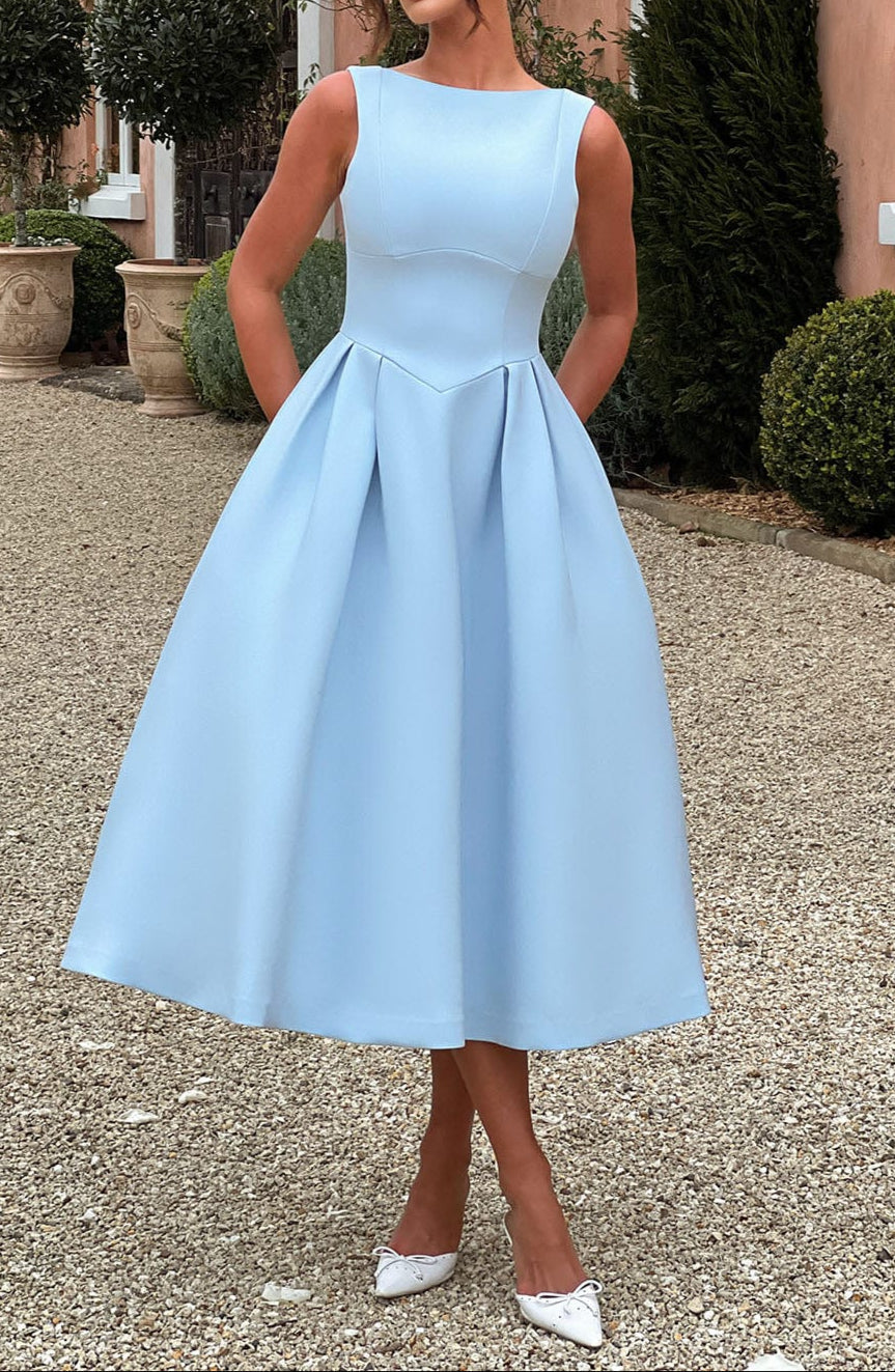 Marisa Midi Dress - Blue