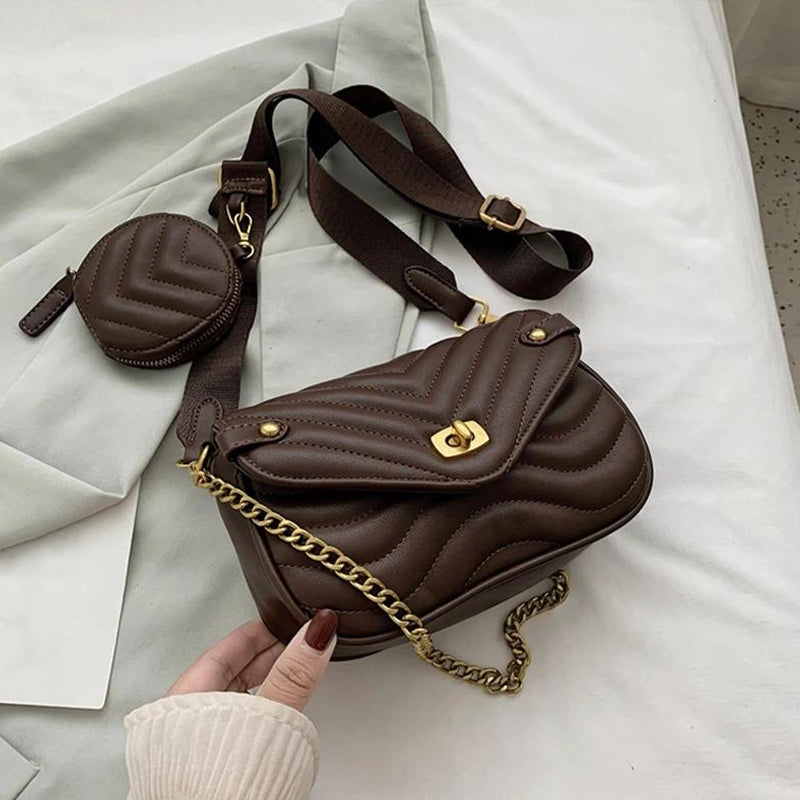 Mini Quilted Crossbody Bag with Coin Purse