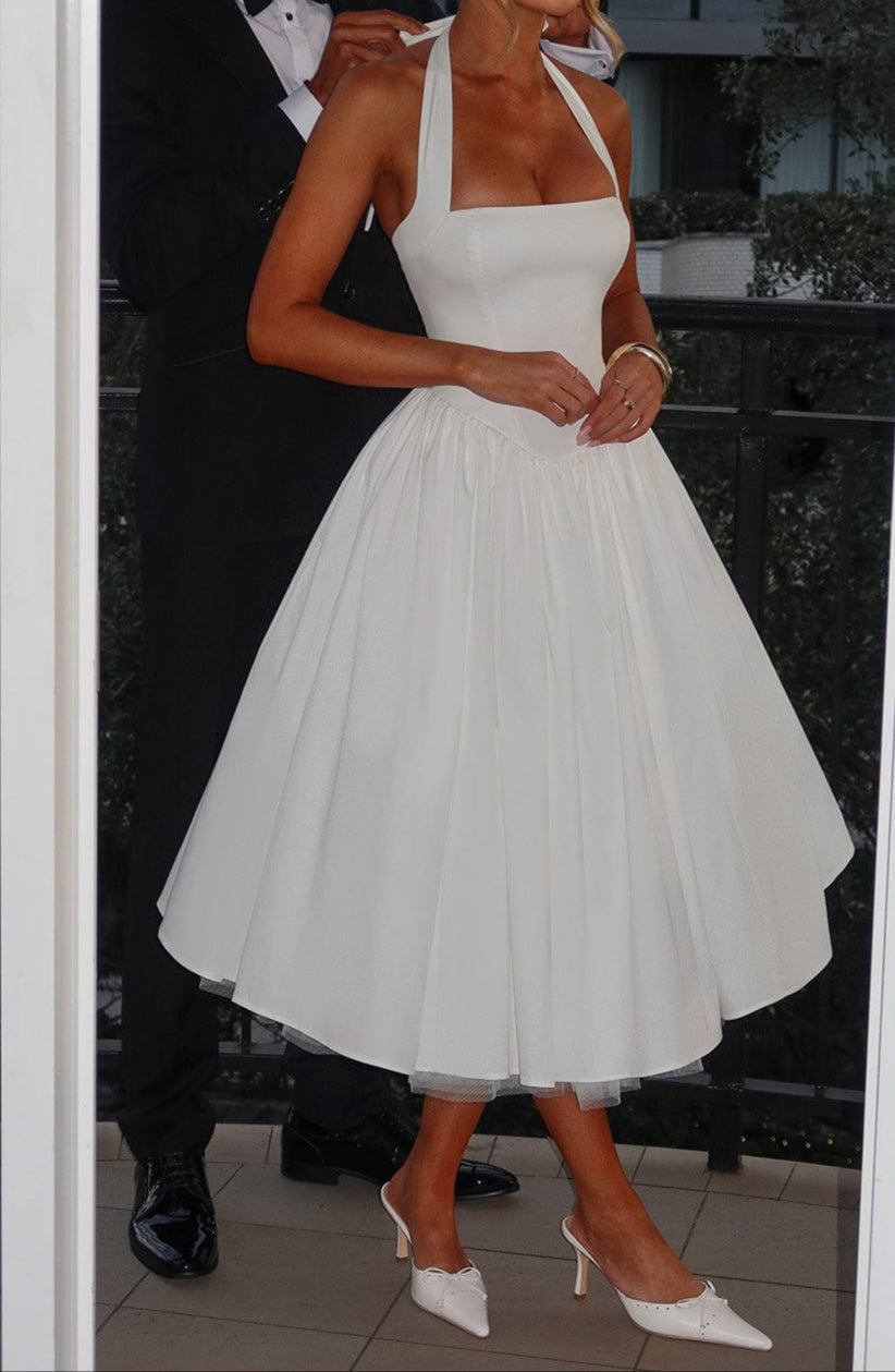 Chloe Midi Dress - Ivory