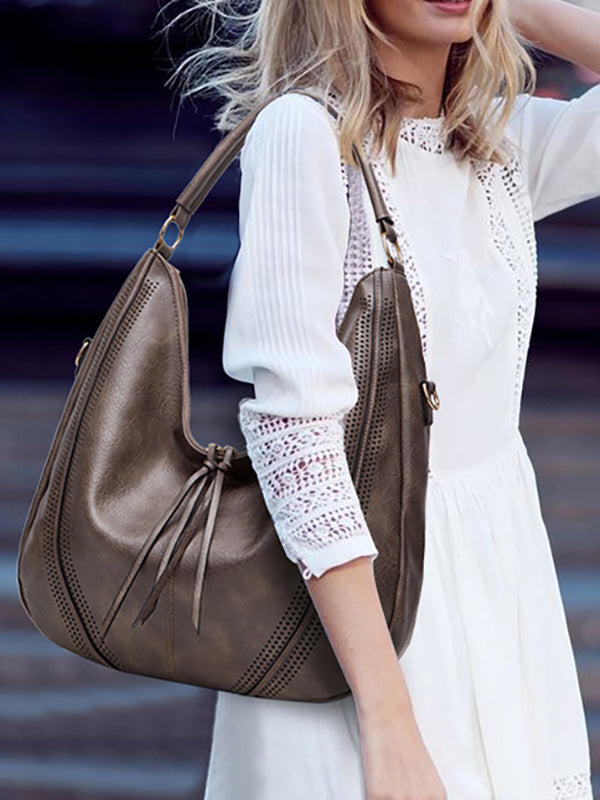 2 Pcs Pockets Zipper Handbags