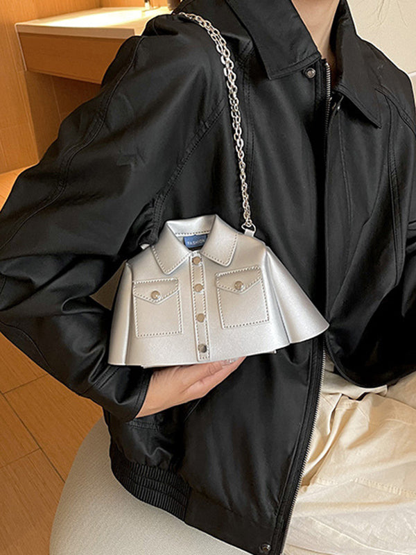 Chains Rivet Jacket-Shaped Split-Joint Crossbody Bags Bags Accessories Bags