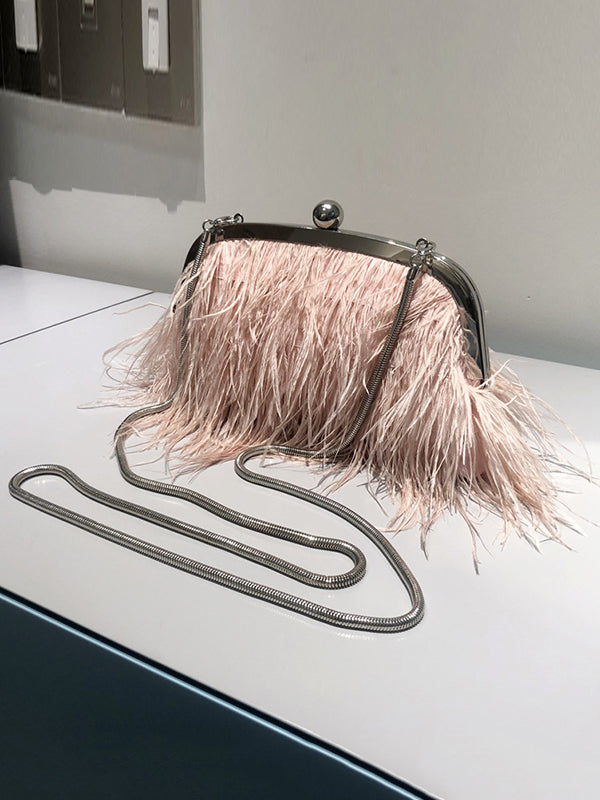 Snake Chain Tasseled Crossbody Bags