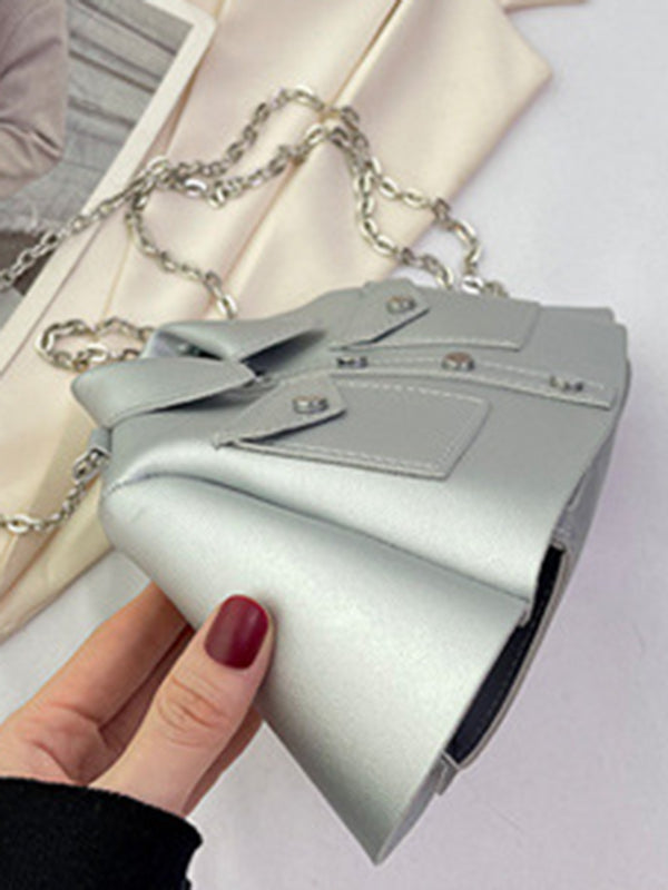 Chains Rivet Jacket-Shaped Split-Joint Crossbody Bags Bags Accessories Bags