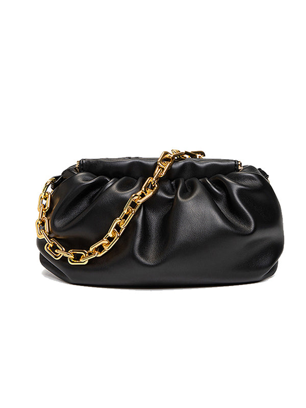 Chains Pleated Split-Joint Handbags Bags