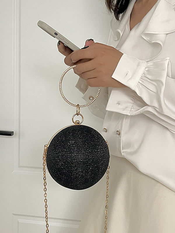 Chains Geometric Shiny Handbags Crossbody Bags Bags