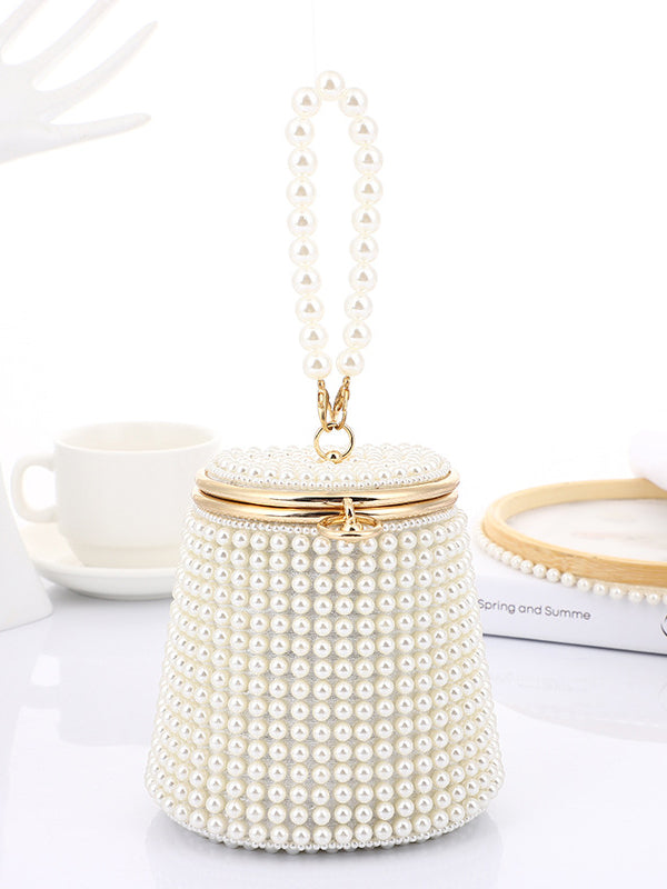 Geometric Pearl Handbags