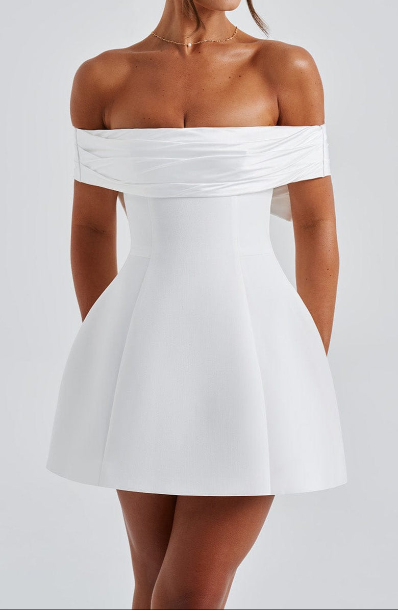 Paula Mini Dress - Ivory