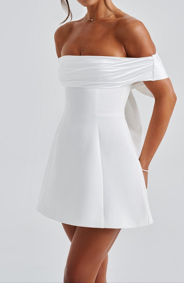 Paula Mini Dress - Ivory