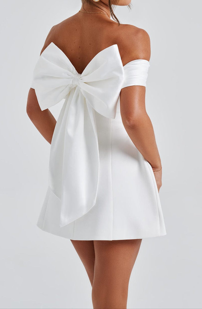 Paula Mini Dress - Ivory