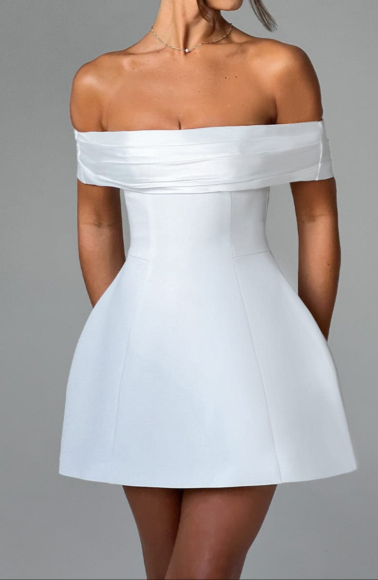 Paula Mini Dress - Ivory