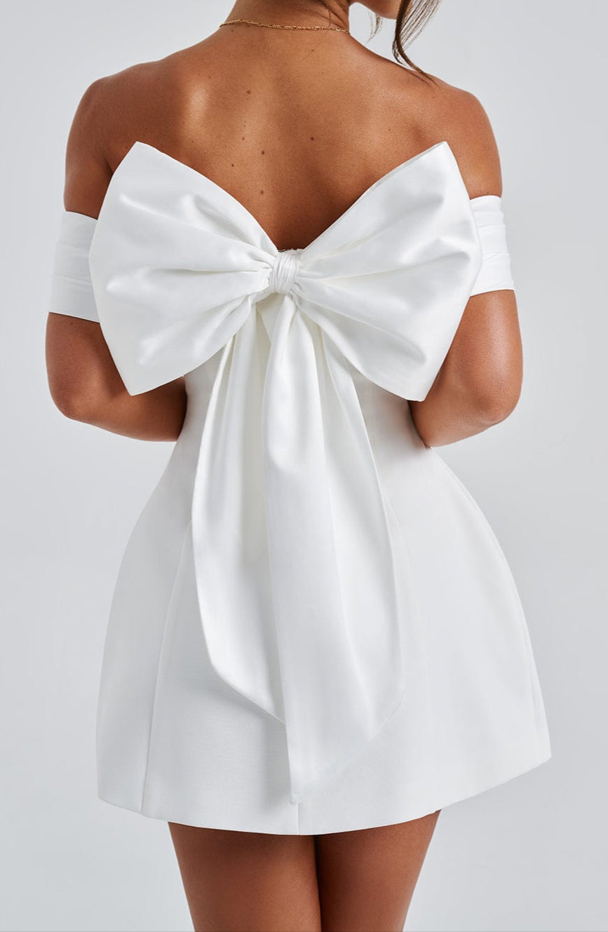 Paula Mini Dress - Ivory