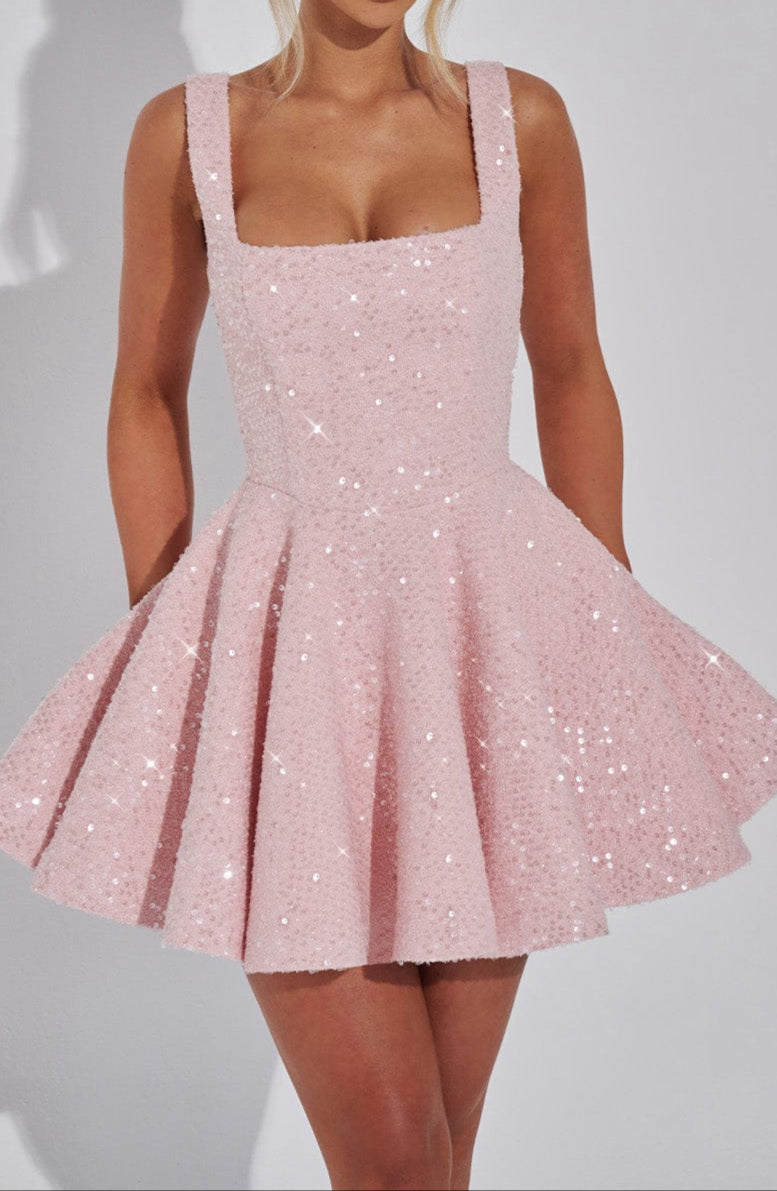 Triana Mini Dress - Blush