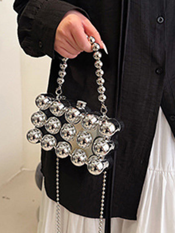 Beaded Geometric Shiny Handbags Crossbody Bags Bags Accessories