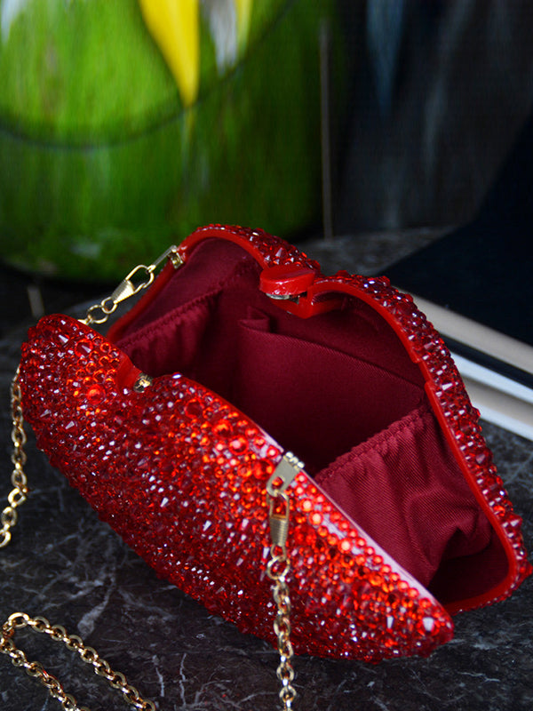 Chains Geometric Rhine Stones Crossbody Bags Bags Accessories