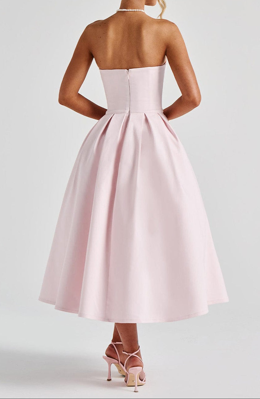 Elena Midi Dress - Blush