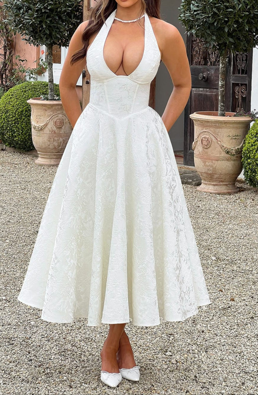 Patrizia Midi Dress - Ivory