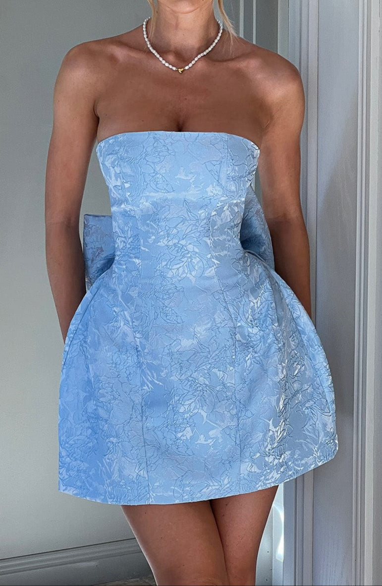 Maite Mini Dress-Blue