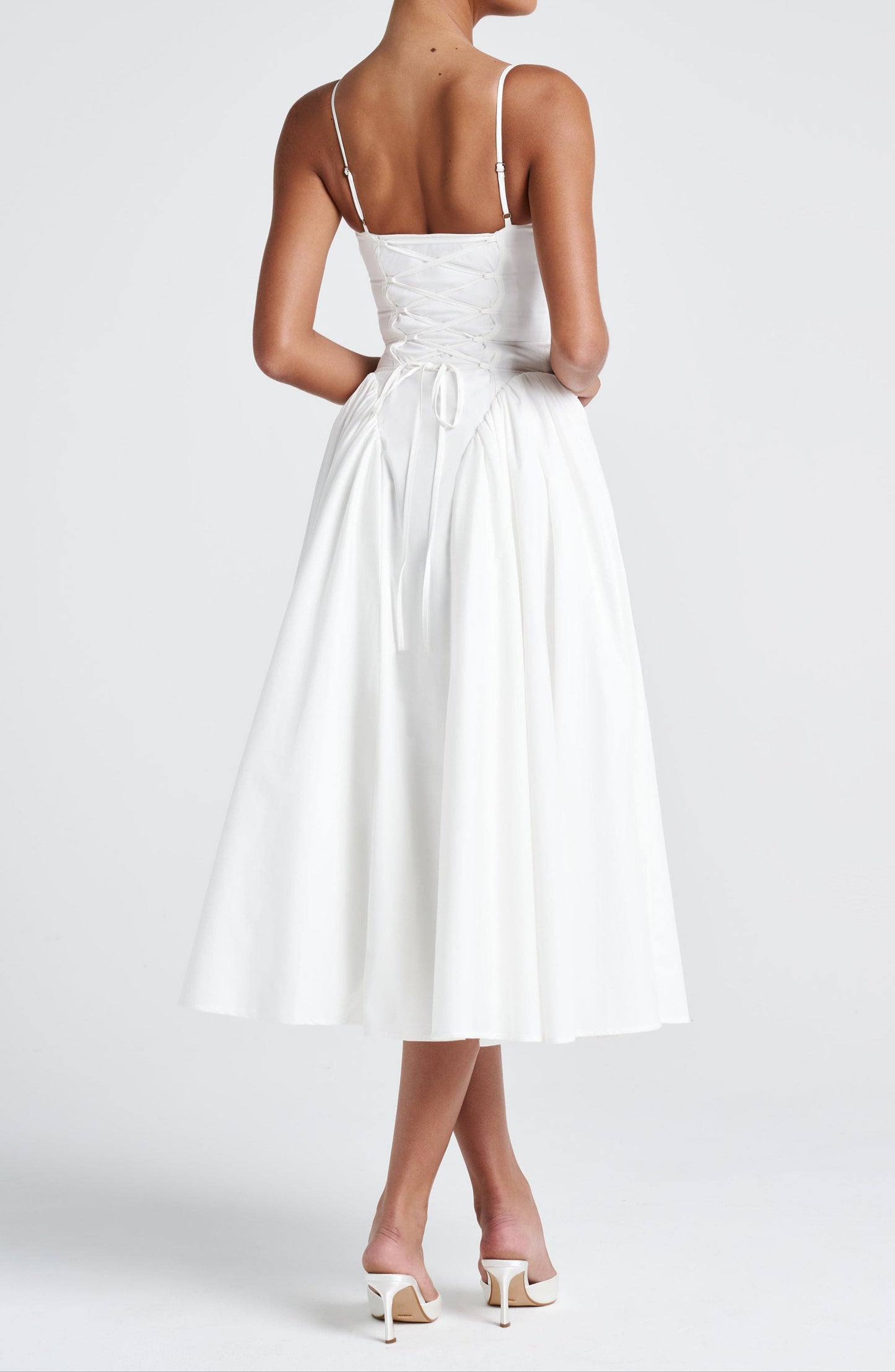 Regina Midi Dress - Ivory