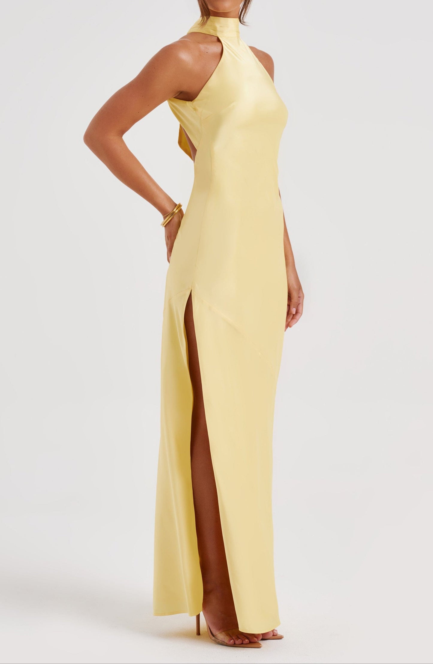 Alba Maxi Dress - Lemon