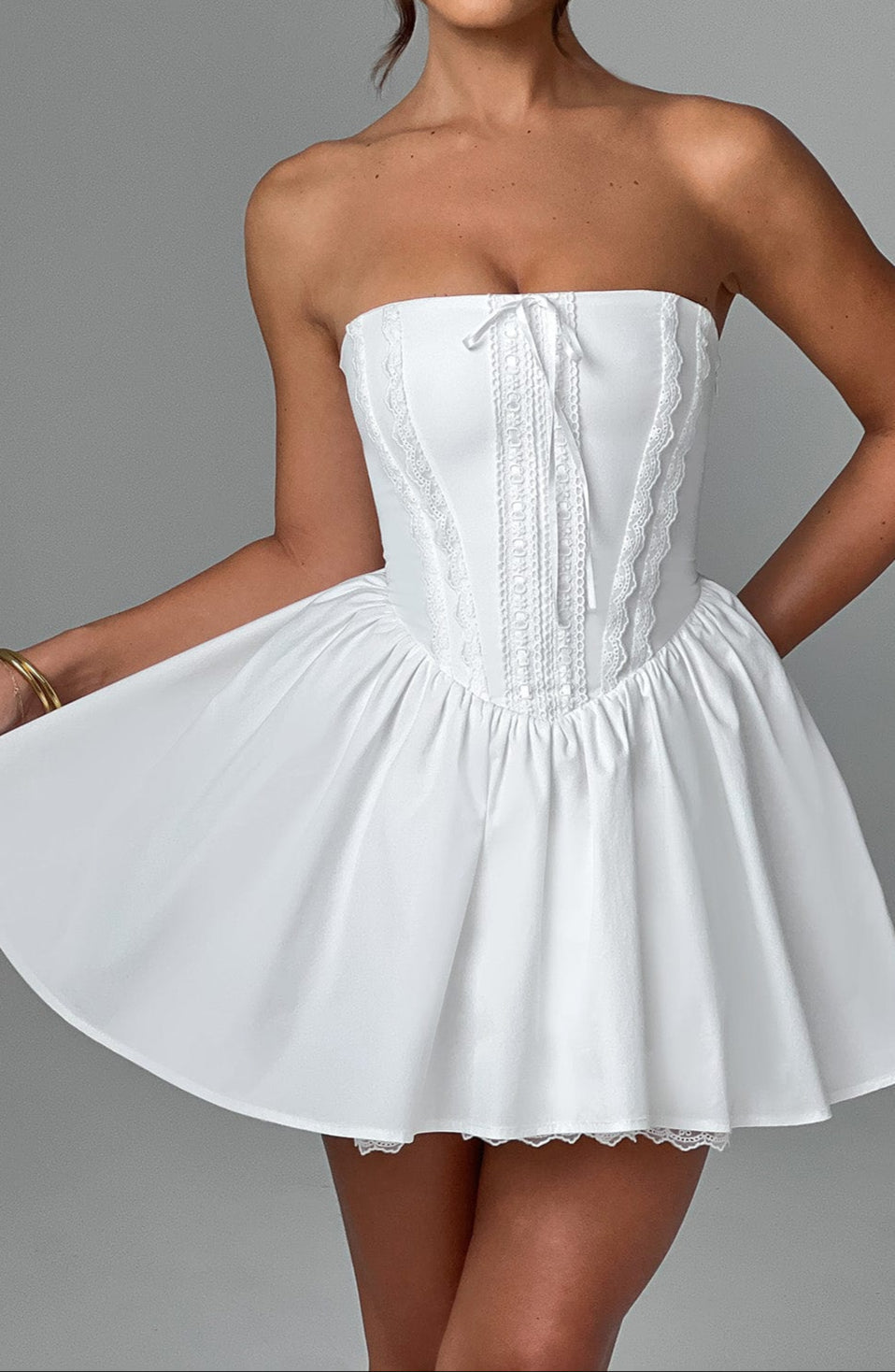 Aria Mini Dress - Ivory