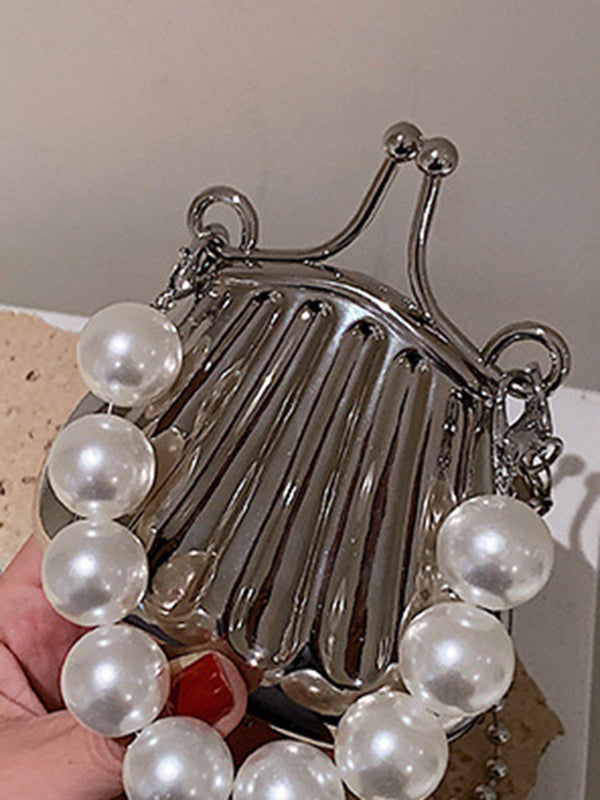 Beaded Shiny Shell-Shaped Crossbody Bags Bags Accessories